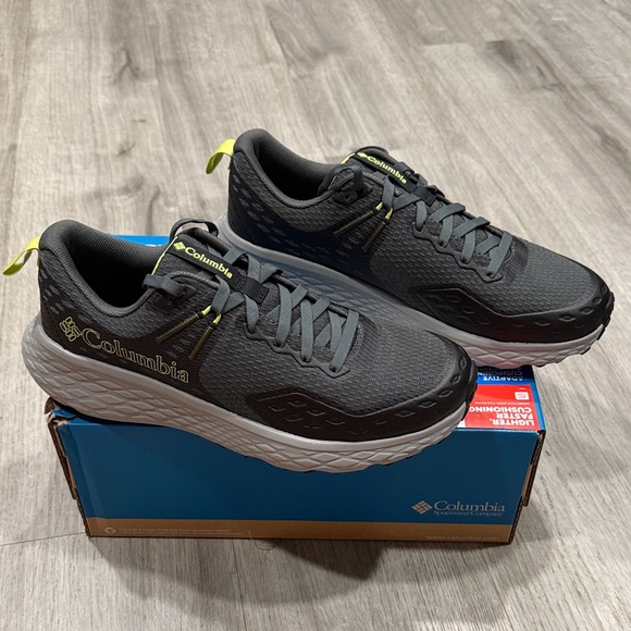 New Columbia Men's Konos™M TRS Trail Running Sneaker Size 9.5 Grill/Napa Green - Picture 1 of 9